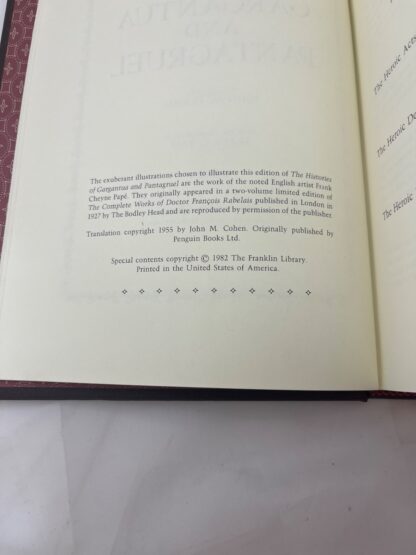 The Histories of Gargantua and Pantagruel - Franklin Library(1982) - Image 3