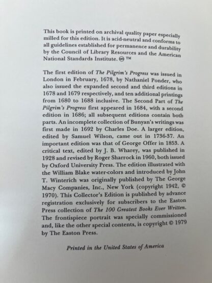 The Pilgrim's Progress - Bunyan - Easton Press - Image 3