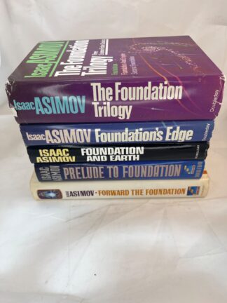 Isaac Asimov Foundation Series Mixed Lot of 5 - Doubleday - BCW w DJ - Cover