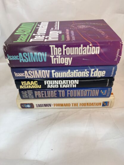 Isaac Asimov Foundation Series Mixed Lot of 5 - Doubleday - BCW w DJ - Cover