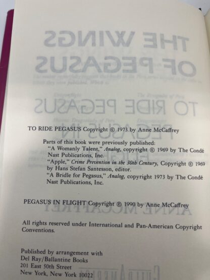 The Talents Saga - The Wings of Pegasus & Pegasus in Space - Anne McCaffrey - HCDJ BCE - Image 3
