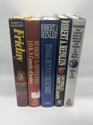 Robert A. Heinlein Lot of 5 Hardbacks - 1st Edition/1st Print - Cover