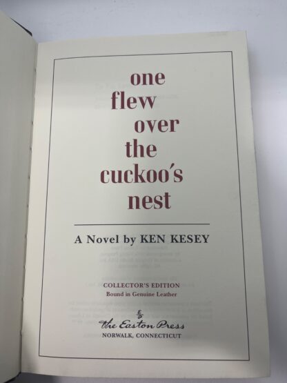 One Flew Over the Cuckoo's Nest - Kesey - Easton Press - NO SIGNATURE & MISPRINT - Image 2