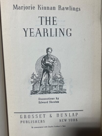 The Yearling - Marjorie Kinnan Rawlings - 1938 - VINTAGE, ANTIQUE - Image 2