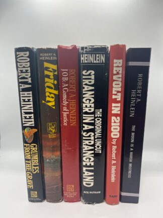 Robert A. Heinlein Lot of 6 Hardbacks - Book Club Edition w DJ - Cover