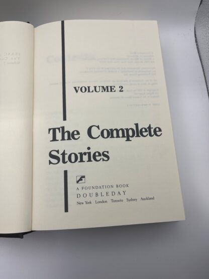 The Complete Stories Volume 2 - Isaac Asimov - HARDCOVER(1992) - Image 2