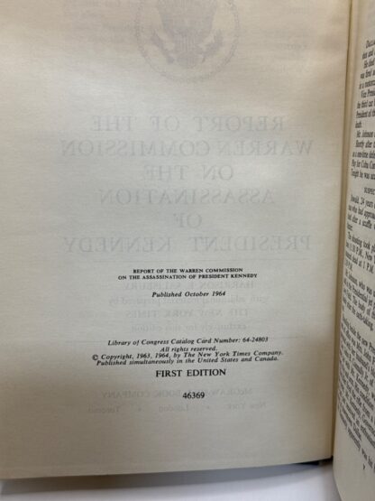 Report of the Warren Commission on the Assassination of President Kennedy - Image 6