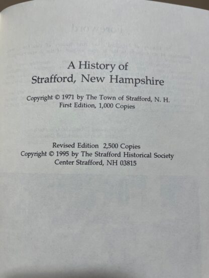 A History of Strafford, New Hampshire - Image 3