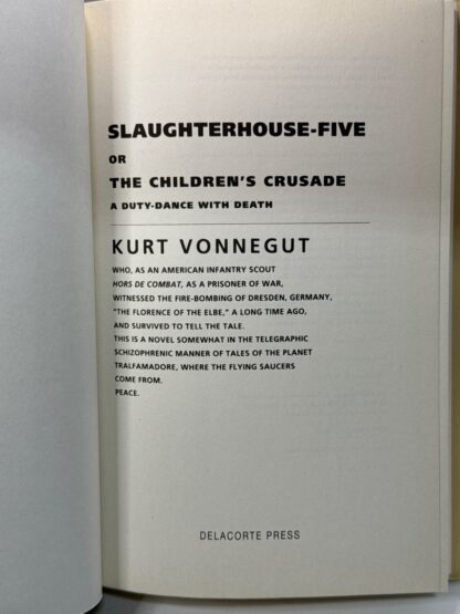 Slaughterhouse-Five 1997 First Edition Facsimile - Image 3