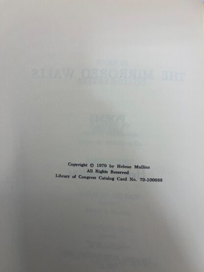 The Mirrored Walls and Other Poems - SIGNED - Image 6
