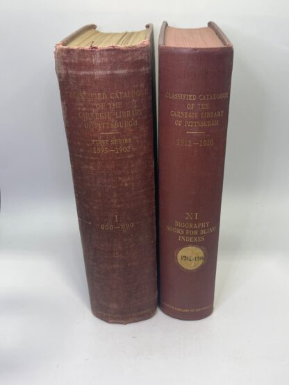Classified Catalogue of the Carnegie Library of Pittsburgh - Cover