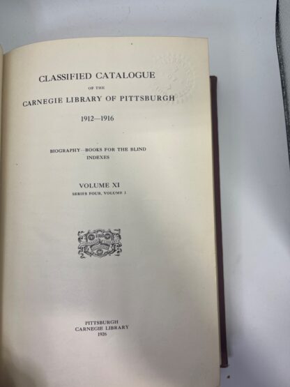 Classified Catalogue of the Carnegie Library of Pittsburgh - Image 6