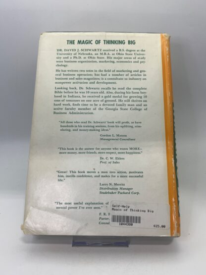 The Magic of Thinking Big - 1st Edition, 7th Printing - Image 2