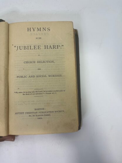 Hymns of the "Jubilee Harp" - 1868 - Antique - Image 8