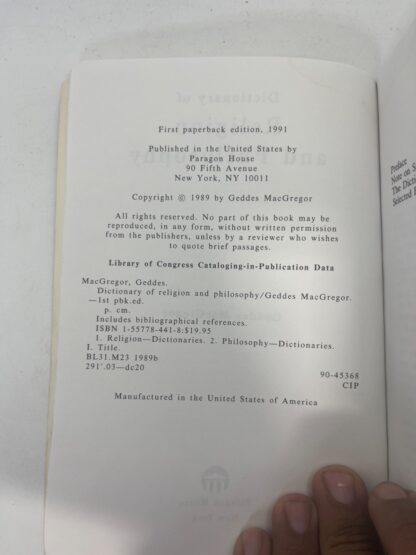 Dictionary of Religion and Philosophy - Image 3