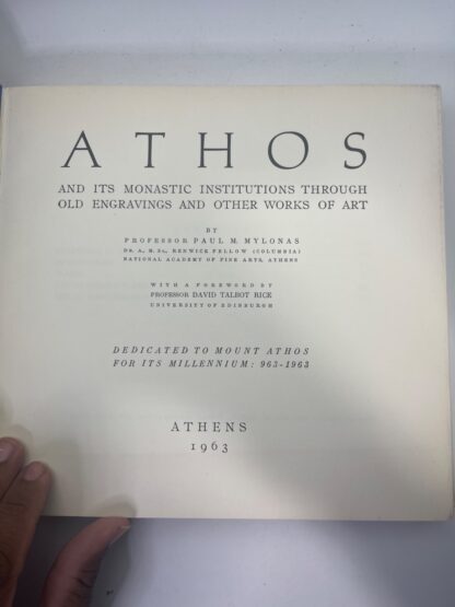 ATHOS AND ITS MONASTIC INSTITUTIONS THROUGH OLD ENGRAVINGS AND OTHER WORKS OF ART - Image 3