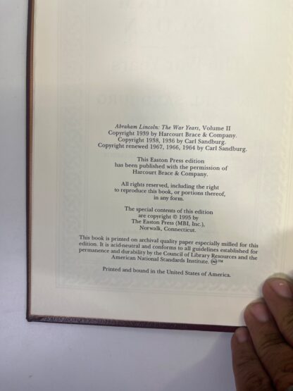 Abraham Lincoln: The War Years, Volume II - EASTON PRESS - Image 5