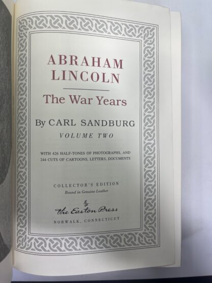Abraham Lincoln: The War Years, Volume II - EASTON PRESS - Image 4
