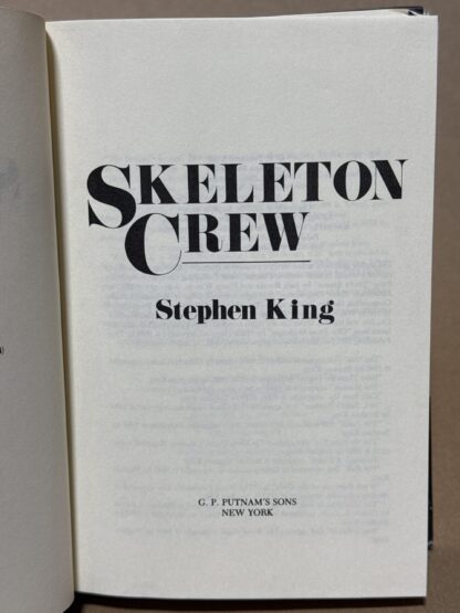 Skeleton Crew - First Edition - Image 5