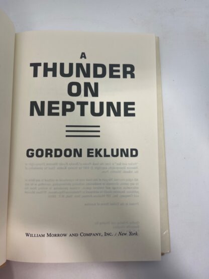 A Thunder on Neptune - Book Club Edition - Image 4