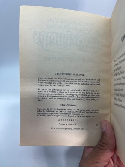 More & More & More Tales to Give You Goosebumps Special Edition #6 - First Print - Image 6