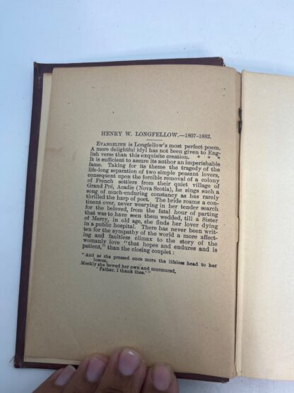 Evangeline and Other Poems - ANTIQUE - PAGES MISSING - Image 9