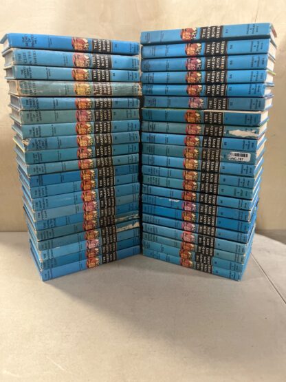 The Hardy Boys Series Matte Blue Vintage Covers - Mixed Lot of 41 - Cover