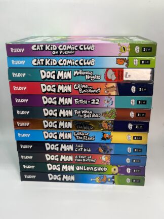 Dav Pilkey Lot of 12 - Dog Man 1-10 PLUS 2 Cat Kid Books - Cover