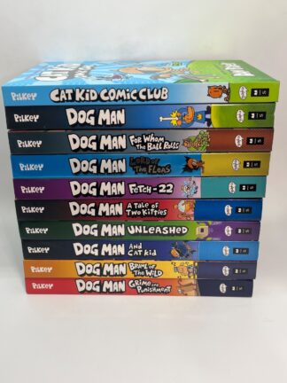 Dav Pilkey Lot of 10 - Dog Man 1-9 plus Cat Kid - Cover