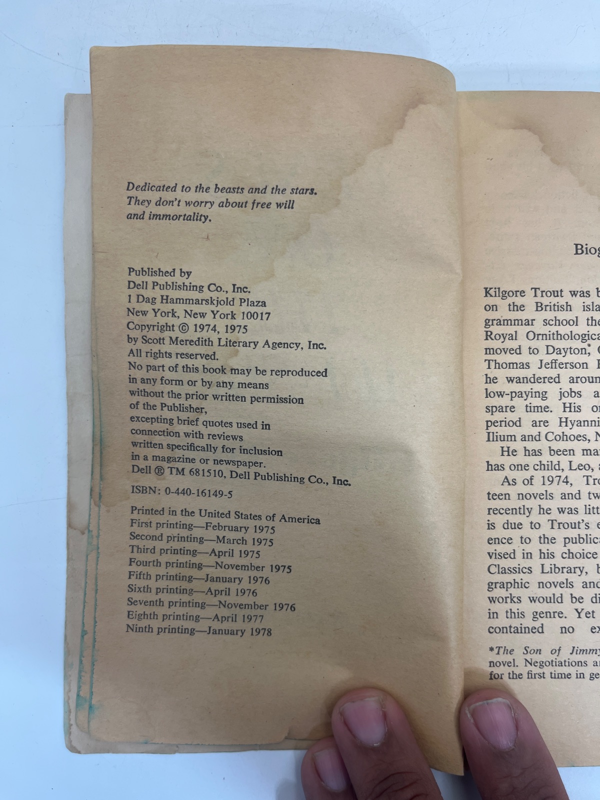 Venus on the Half-Shell - 1975 - WATER DAMAGE - Image 10