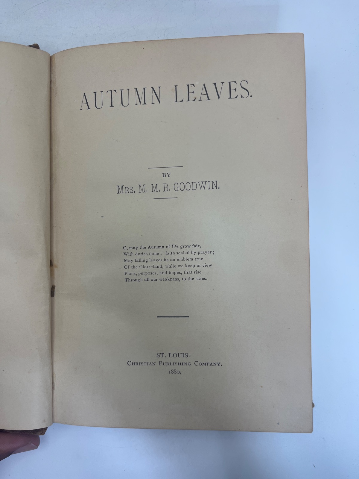 Autumn Leaves - 1880 - Antique Book on Poetry - Image 9