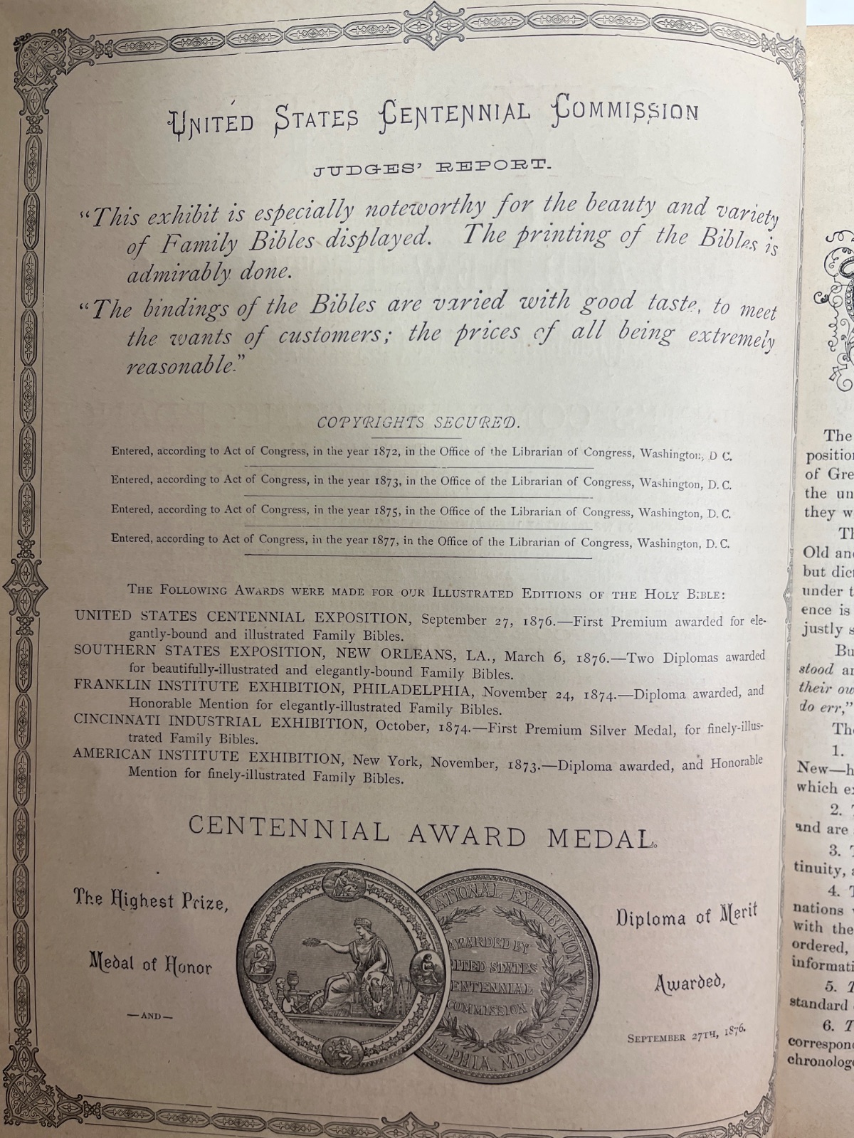 Holy Bible 1877 - Illustrated Reference Family Bible w 1400 Illustrations & Apocrypha - Image 16