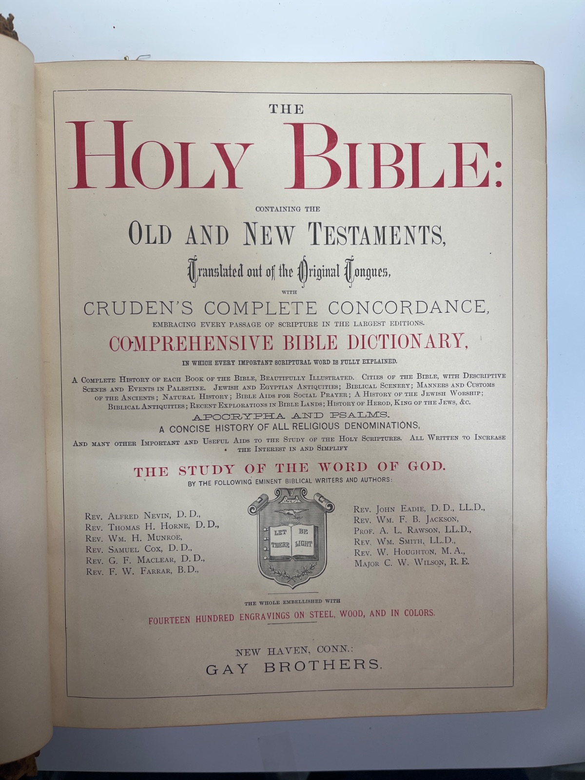 Holy Bible 1877 - Illustrated Reference Family Bible w 1400 Illustrations & Apocrypha - Image 15