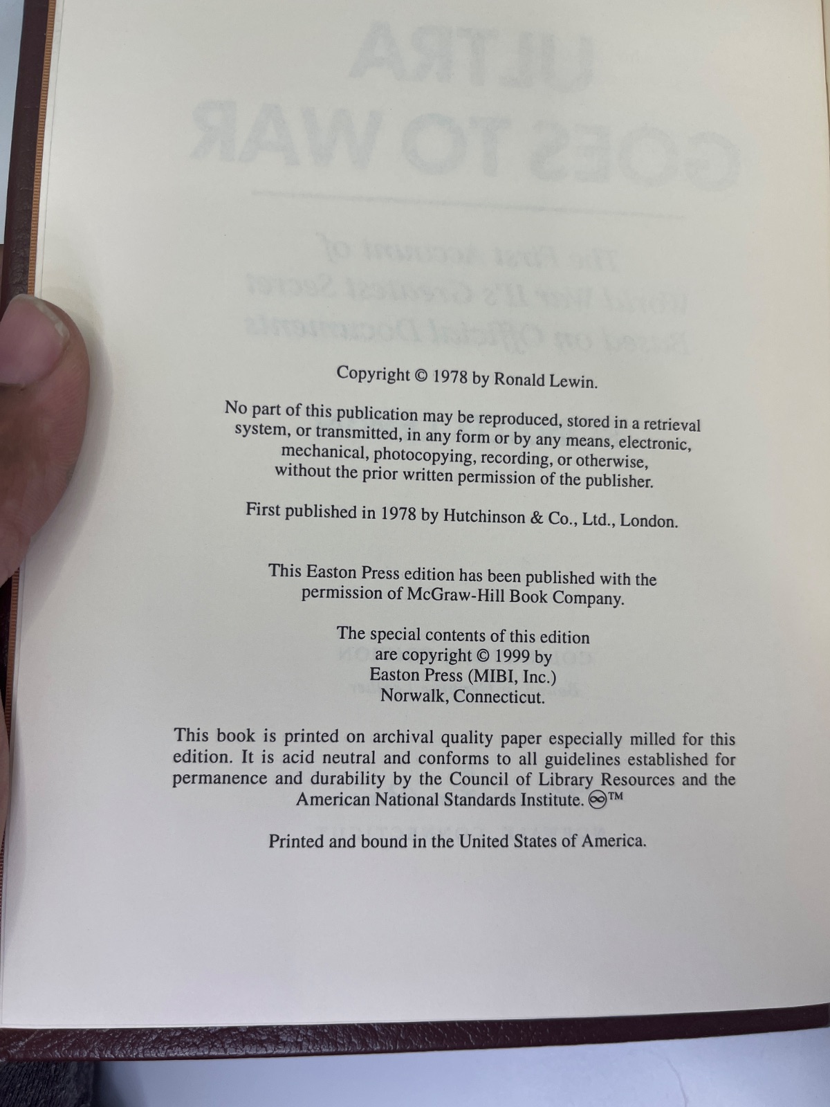 Ultra Goes to War - EASTON PRESS - Image 7