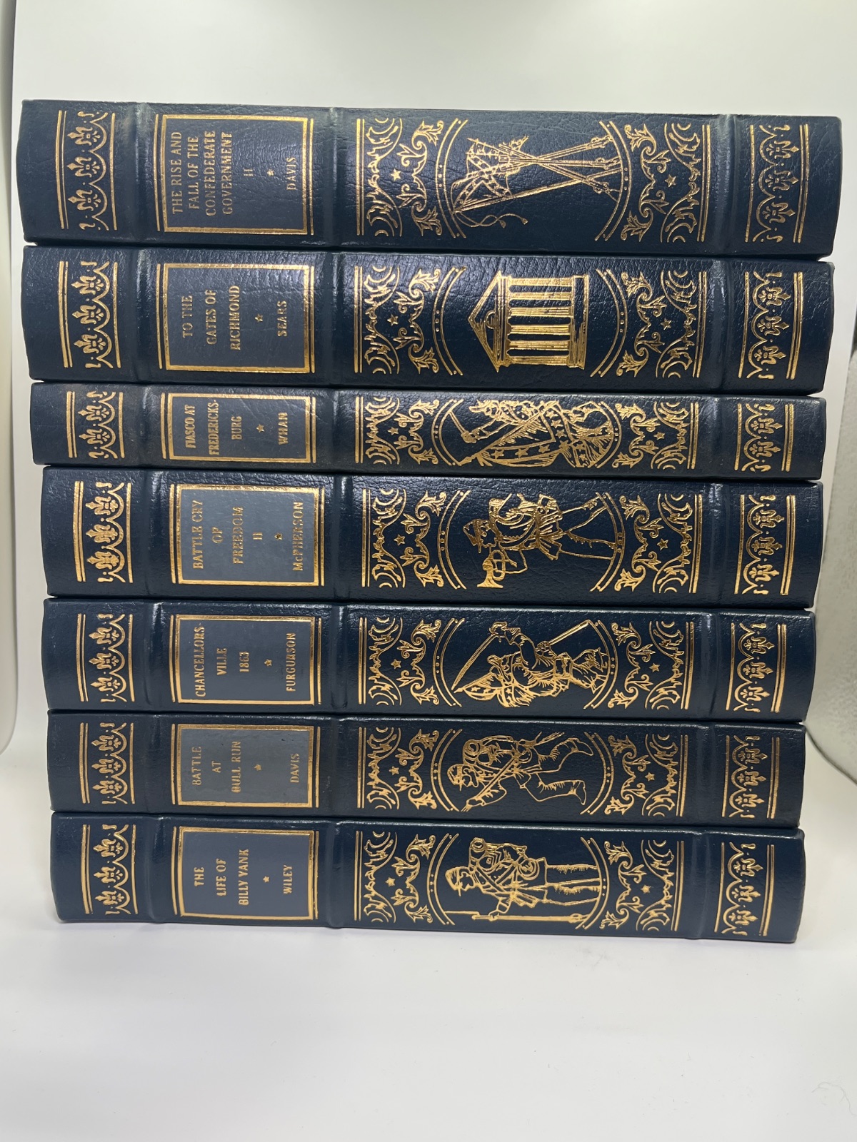Civil War Library - Lot of 7 - Incomplete Set -Easton Press - Cover