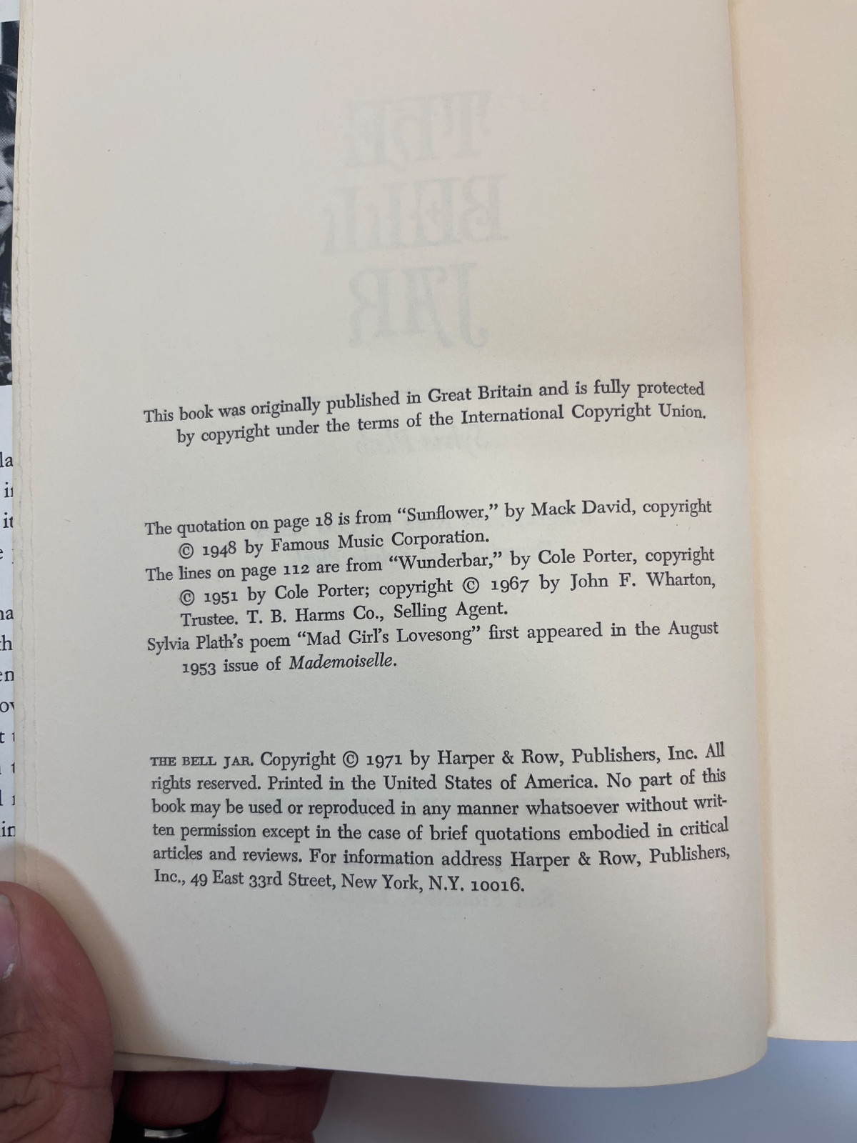 The Bell Jar - Book Club Edition - Image 9