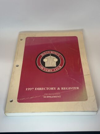 Roll's Royce Owners' Cub - 1997 Directory & Register: The Flying Lady Supplement - Cover