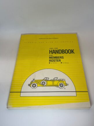 1995-1996 Handbook and Members Roster - Cover