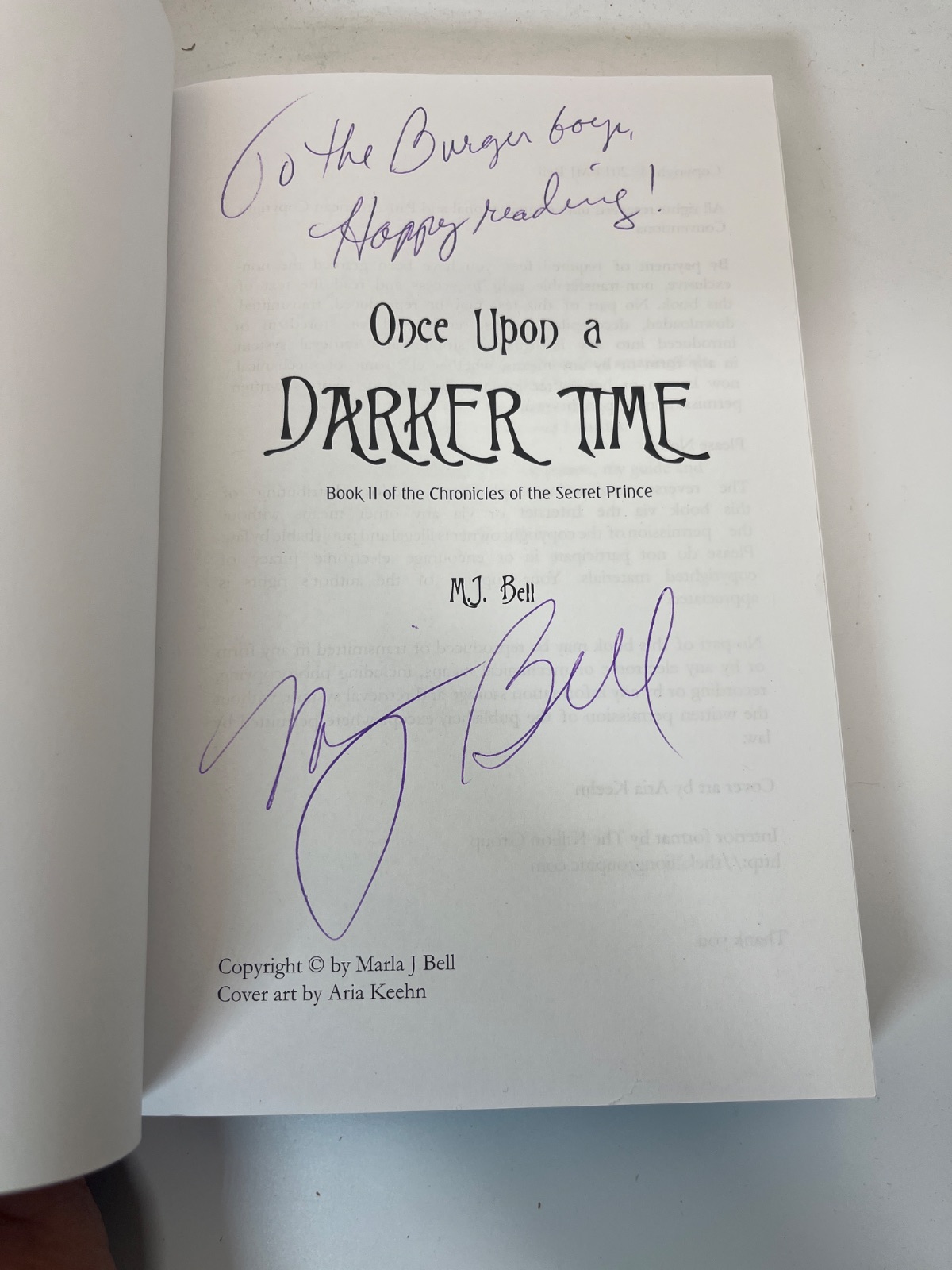 Once Upon a Darker Time - SIGNED - Image 6