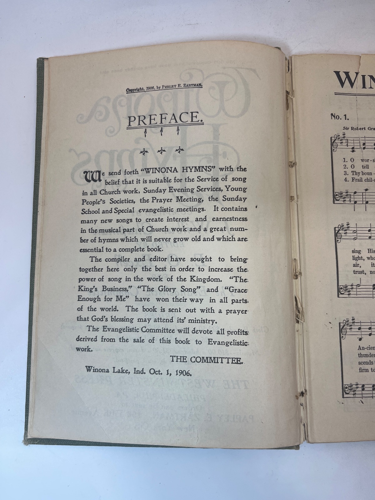 Winona Hymns - 1906 - Image 7