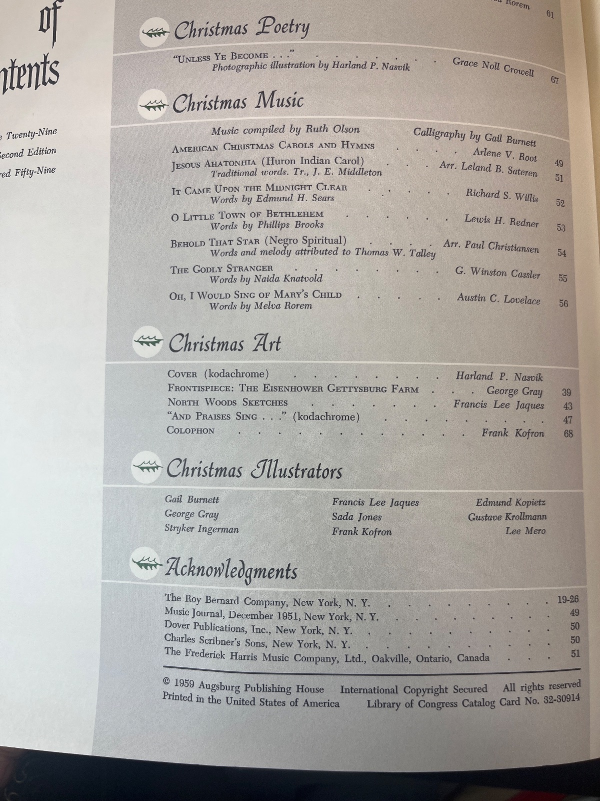 Christmas: An American Annual of Christmas Literature & Art Vol 29 - 1959 - Image 5