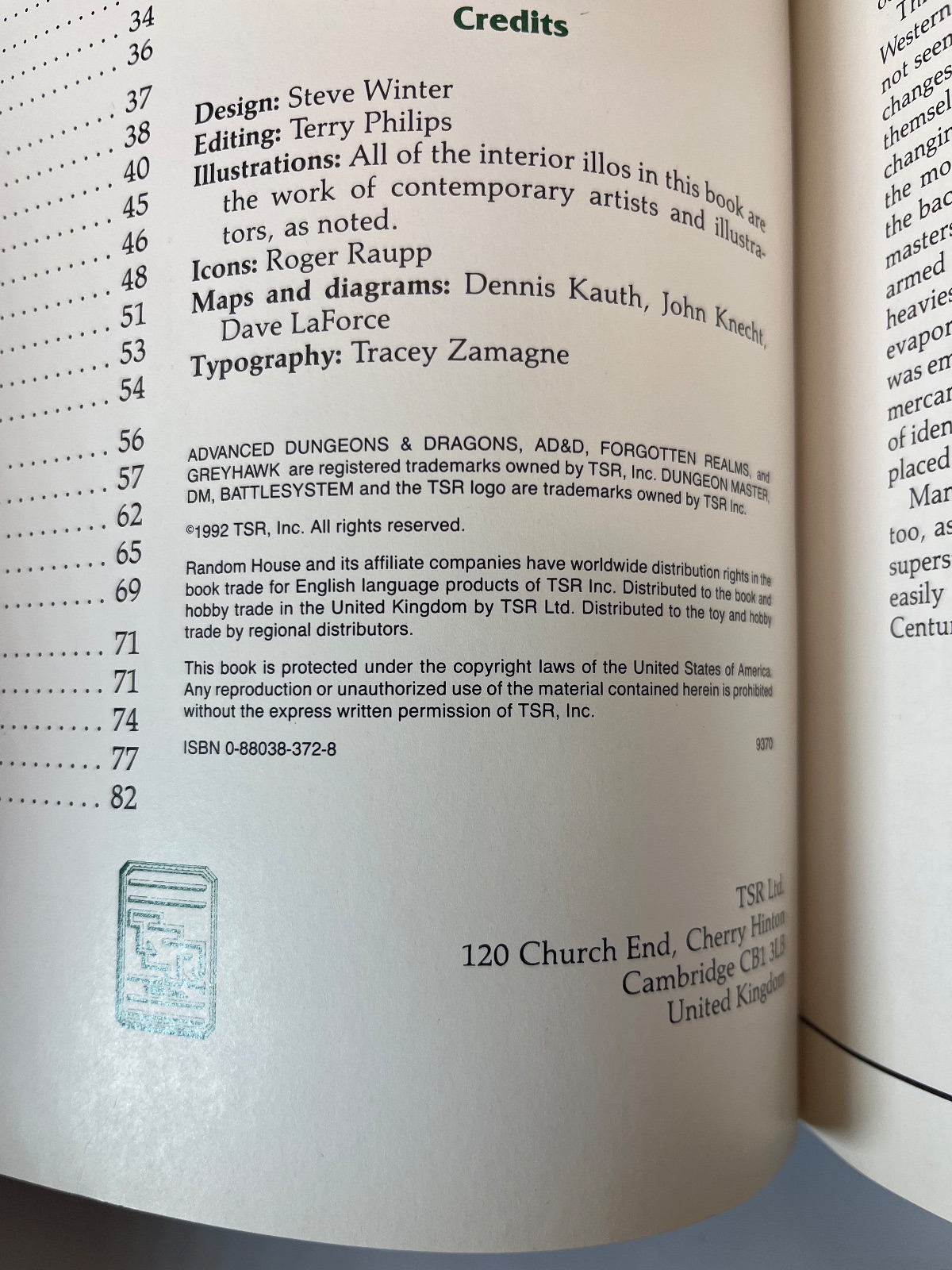 A Mighty Fortress Campaign Sourcebook HR4 9370 AD&D 2e - Image 4