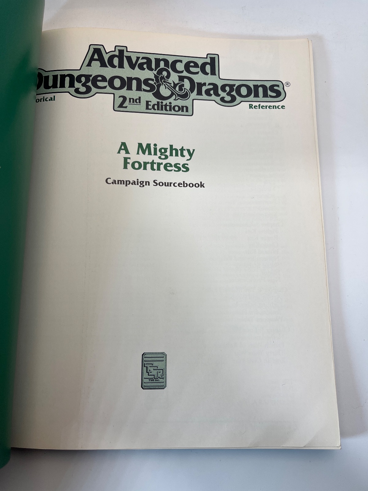 A Mighty Fortress Campaign Sourcebook HR4 9370 AD&D 2e - Image 7