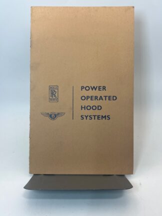 Power Operated Hood Systems - 1977 Reprint - Roll's Royce - Cover