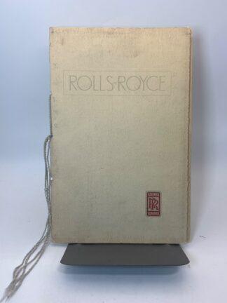 Rolls-Royce 1922 Guide - 1967 Reprint - Cover