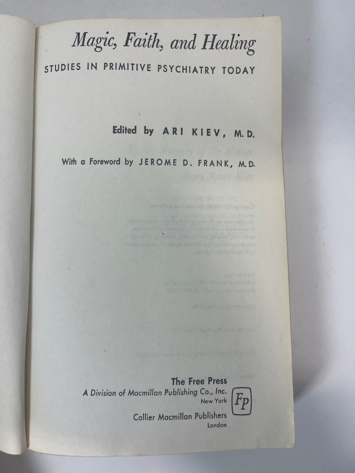 Magic, Faith, and Healing: Studies in Primitive Psychiatry Today - Image 7