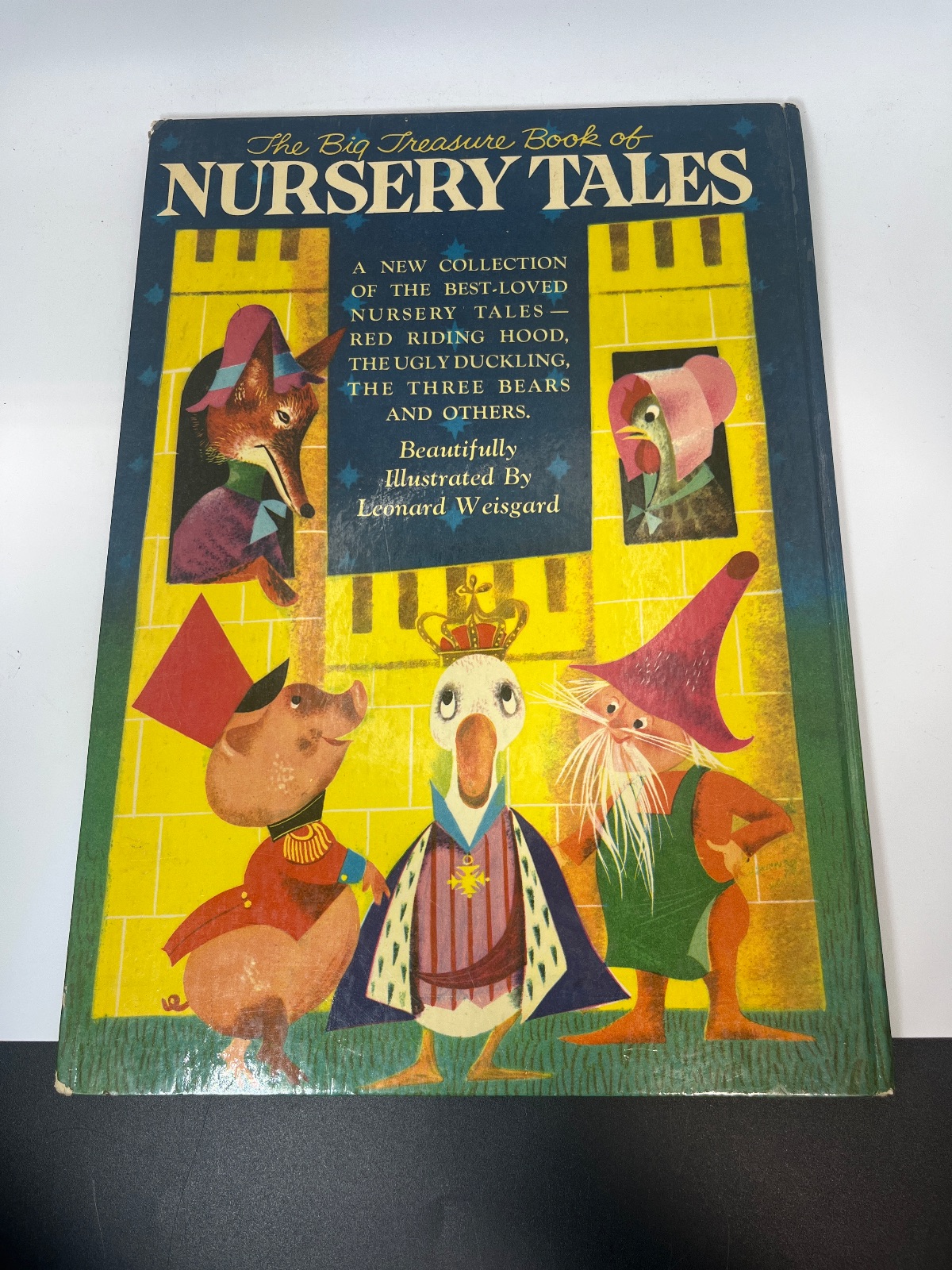The Big Treasure Book of Nursery Tales - 1954 - Vintage Children's - Cover