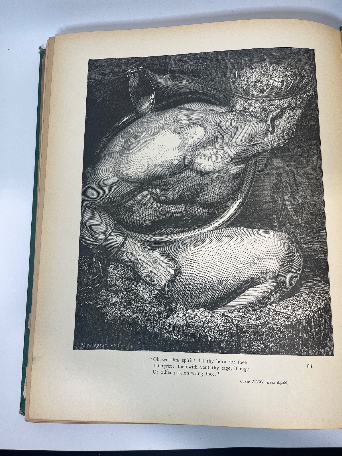 Dante's Inferno - Illustrations by Gustave Dore - Translated by Henry Francis Cary 1890 - Image 13