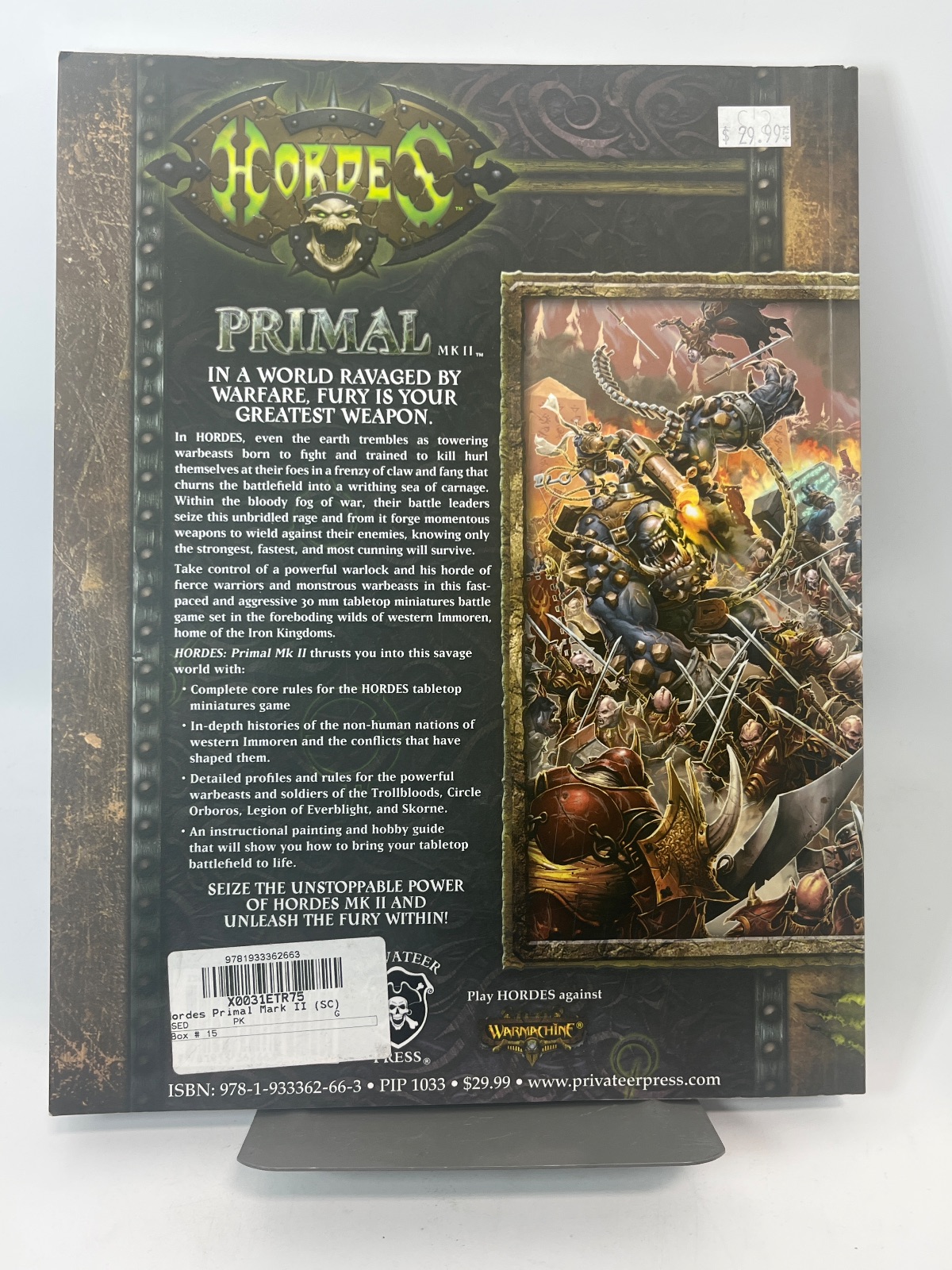 Hordes Primal Mk II Monstrous Miniatures Combat - Warhammer - Image 2