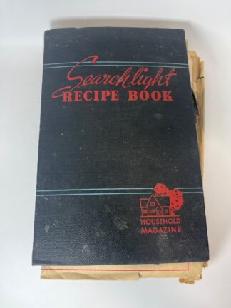 The Household Searchlight Recipe Book w Recipes & Newspaper Clippings - Cover